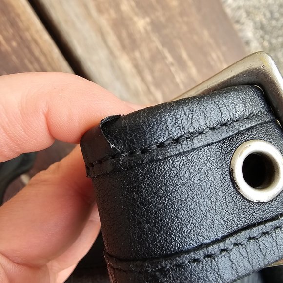 VINTAGE COACH  Patricia Legacy Flap Black Leather Crossbody Bag #9951 - Picture 13 of 16